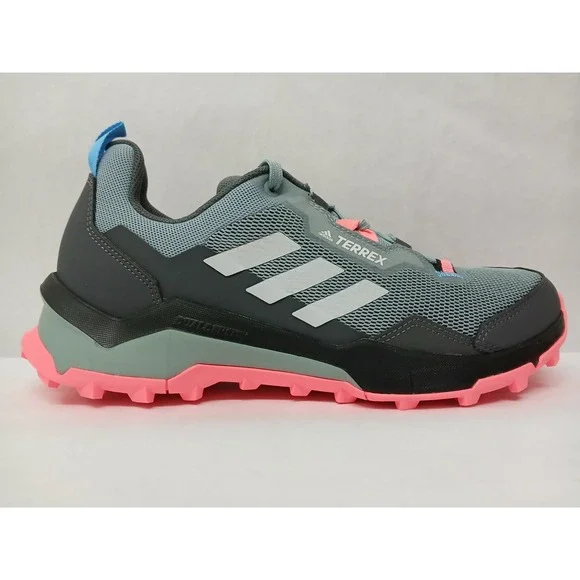 Adidas Womens Terrex Ax4 Hiking Shoes GV7506 Magic Grey Dash Grey Acid Red Sz 10 - Picture 3 of 10